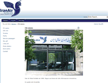 Tablet Screenshot of iranair.it